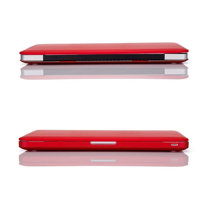 Ruban Case for MacBook Pro 13 A1278 Release 2012-2008, Matte Plastic Hard Shell Cover for MacBook Pro 13.3 inch with CD-ROM (RED) - Image 4